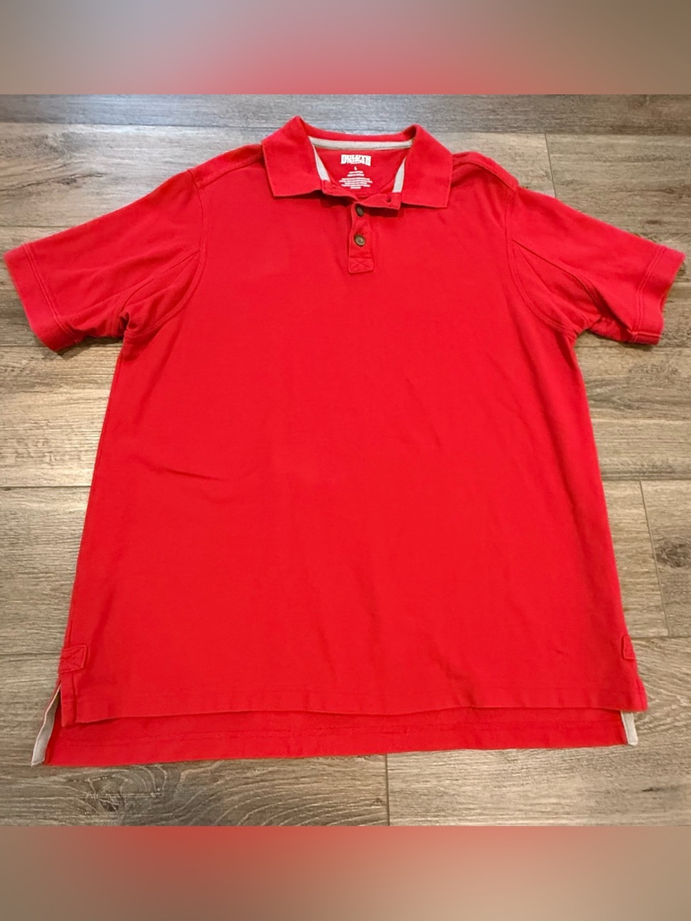 Duluth Trading Co Red Polo Shirt - Short Sleeve Knit